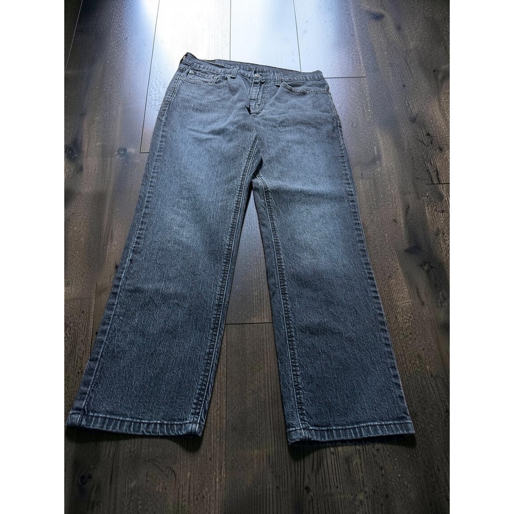 Levis 541 Athletic Taper Jeans Mens W31 L30 Charcoal Black Gray Faded Denim